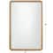 Gold Metal Wall Mirror with Beaded Detailing 24" x 2" x 36"